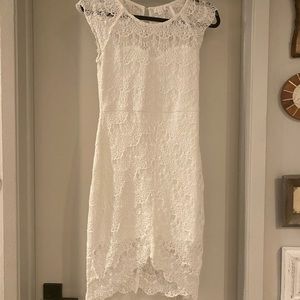 SoieBlu Lace White Dress - Size M